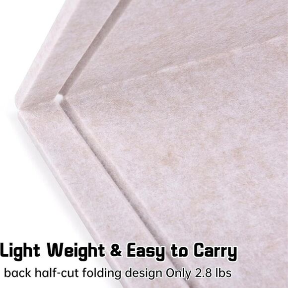 Felt Bulletin Board 35x24 Self-Adhesive Frameless w/ Push Pins Gray - Picture 4 of 8